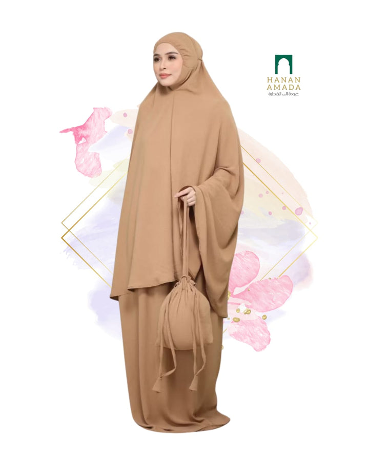 Telekung Crinkle with Bag