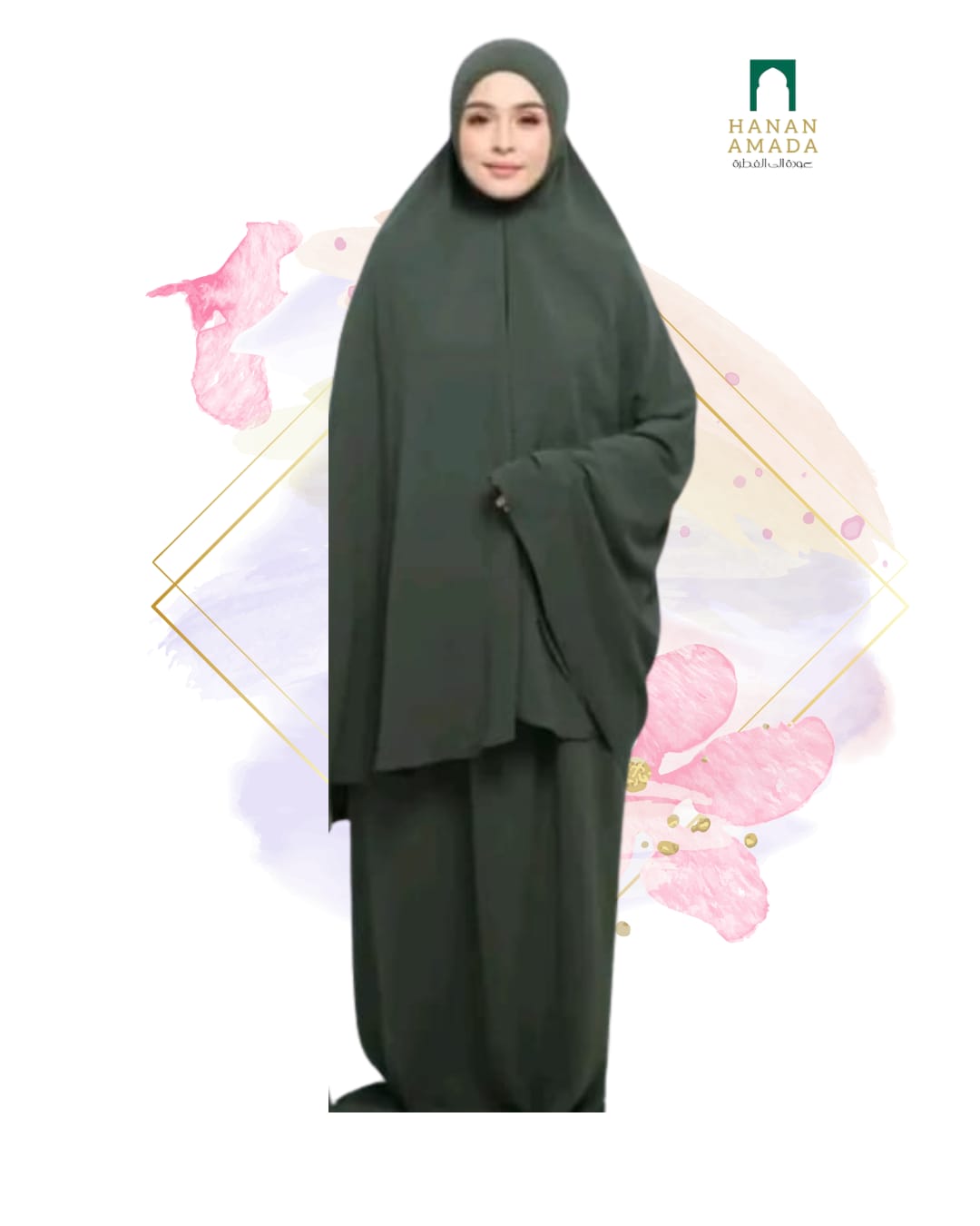 Telekung Crinkle with Bag