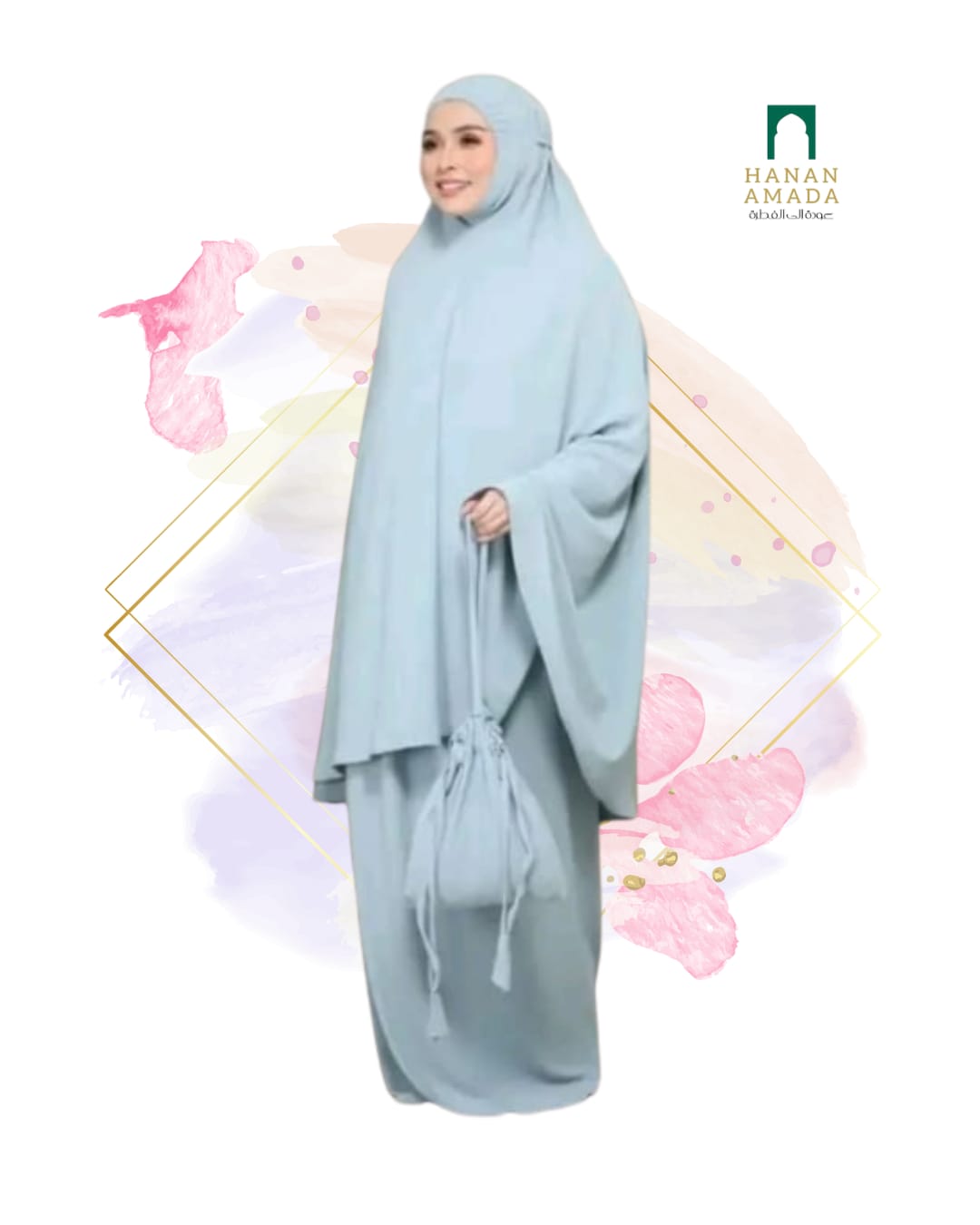 Telekung Crinkle with Bag