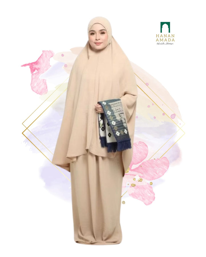 Telekung Crinkle with Bag