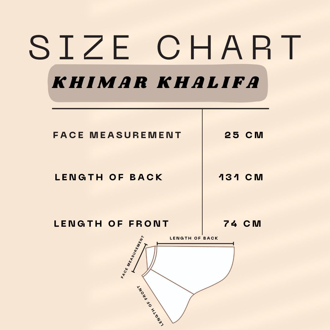 Khimar Khalifa - Front Slit