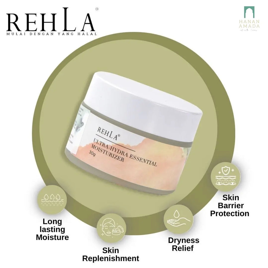 Rehla Skincare - Ultra Hydra Essential Moisturiser (30g) Hanan Amadahajj_umrah
