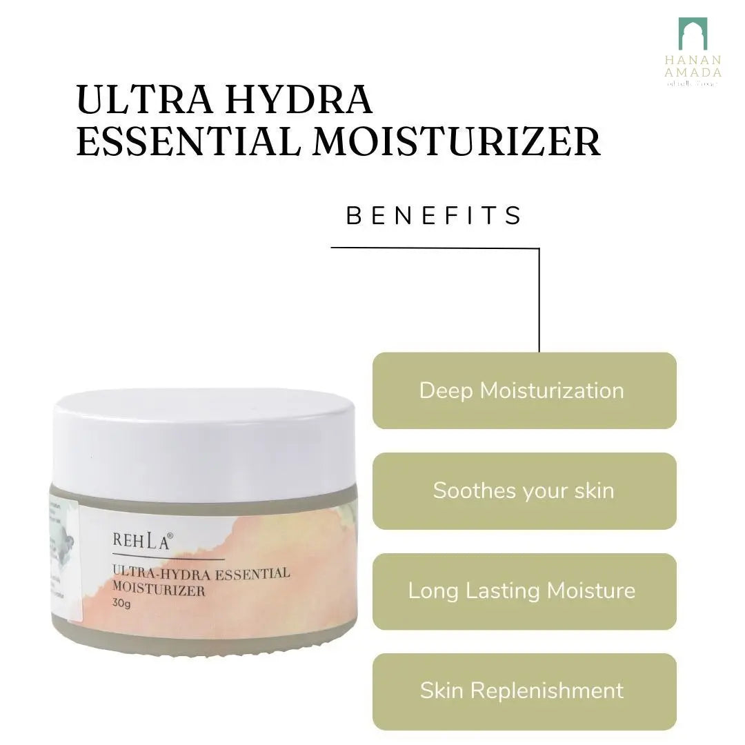 Rehla Skincare - Ultra Hydra Essential Moisturiser (30g) Hanan Amadahajj_umrah