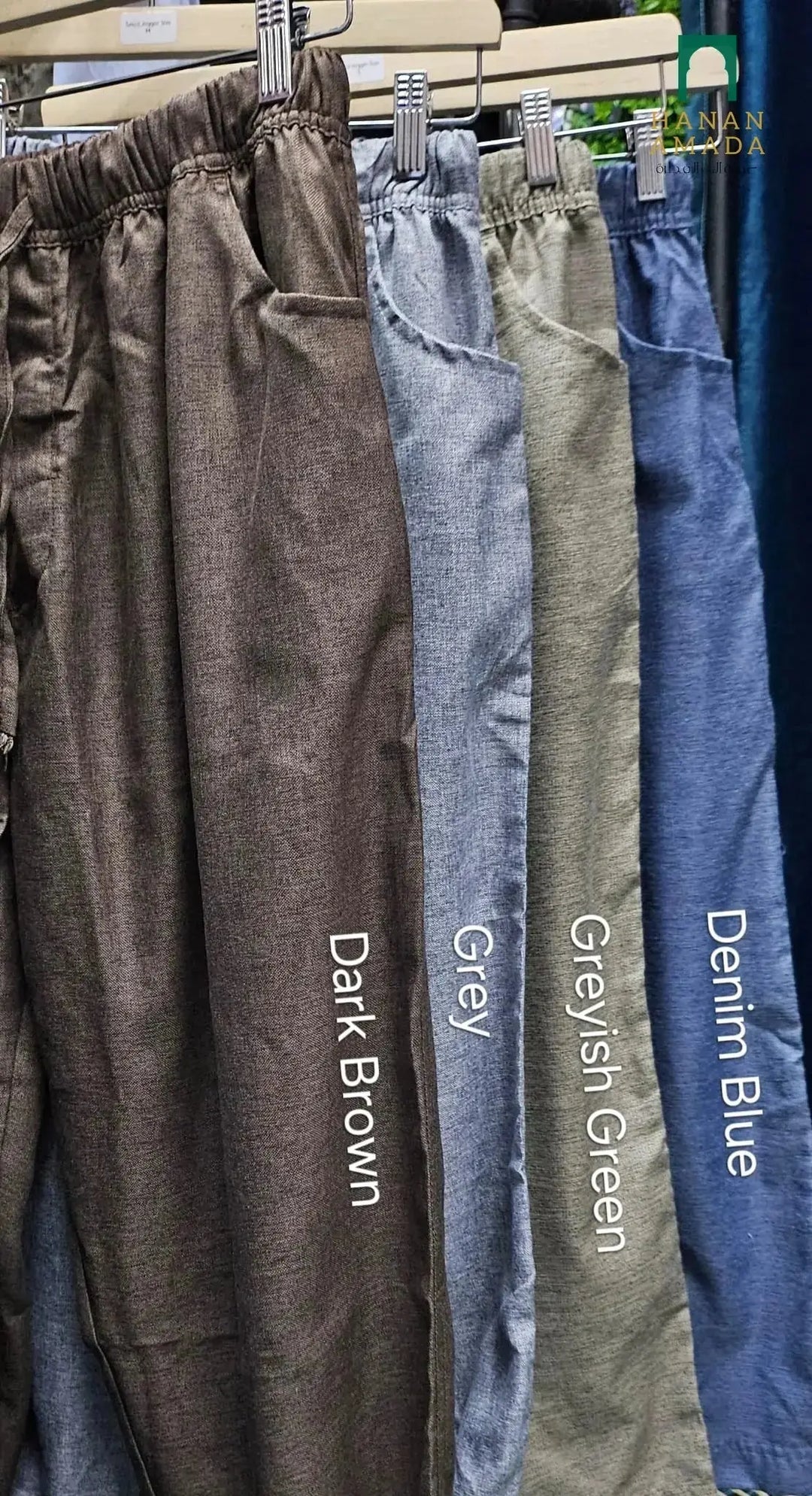 Sasco Pants - Drawstring Linen Cargo Hanan Amadahajj_umrah