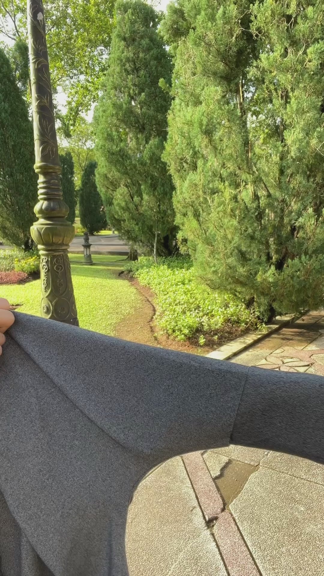 Mini Telekung Denim Sleeves with Hidden Pocket