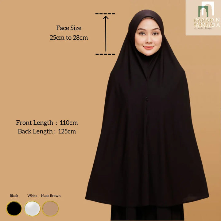 Mini Telekung Pocket (Mosscrepe) Hanan Amada