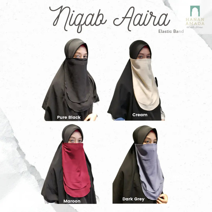 Niqab Aaira (Tieback / Elastic) Hanan Amada