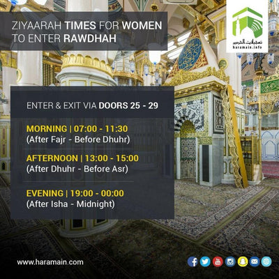 Waktu dan Tips Ziarah Raudhah Untuk Wanita- Masjid Nabawi