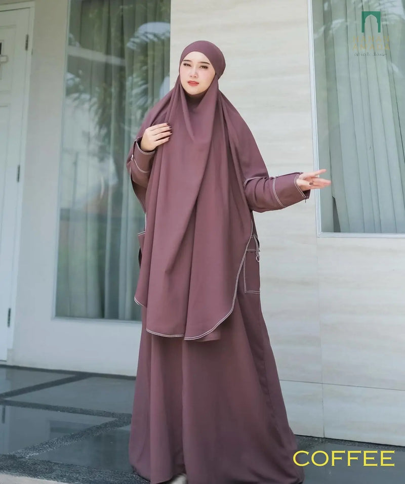 Abaya Suhaila Set (Jubah and Khimar ) - Plus Size Hanan Amadahajj_umrah