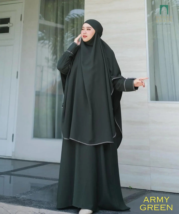 Abaya Suhaila Set (Jubah and Khimar ) - Plus Size Hanan Amadahajj_umrah