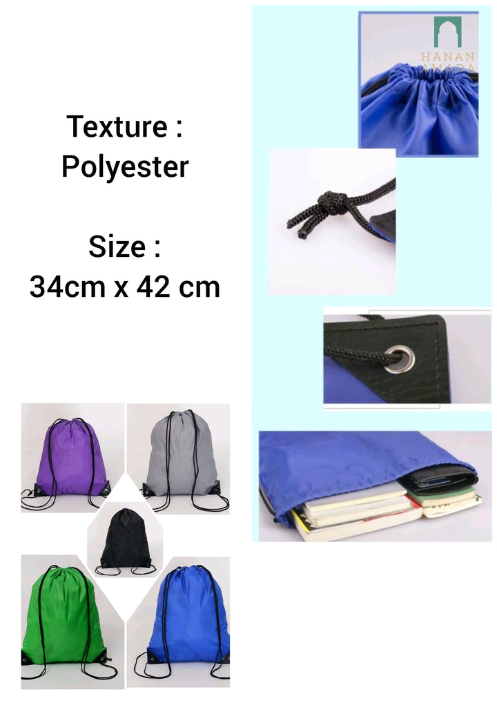 Drawstring Bags ( Back Pack) Hanan Amadahajj_umrah