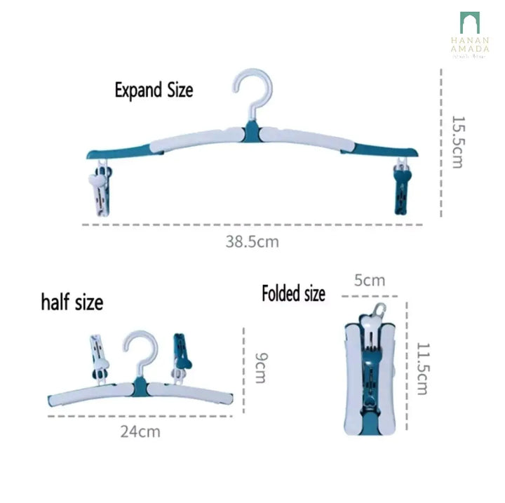 Foldable Hanger with Clip Hanan Amadahajj_umrah