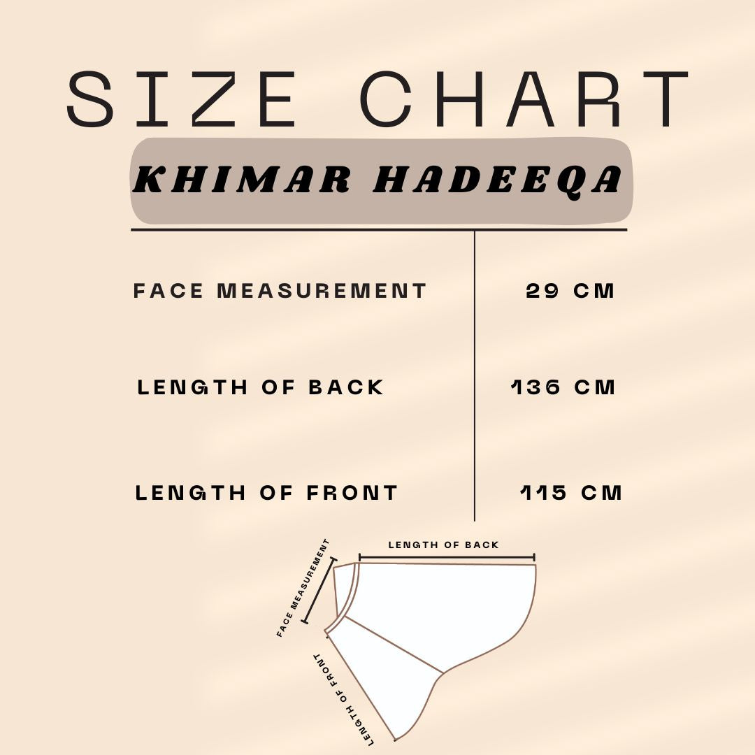 Khimar Hadeeqa (hijab Zip)