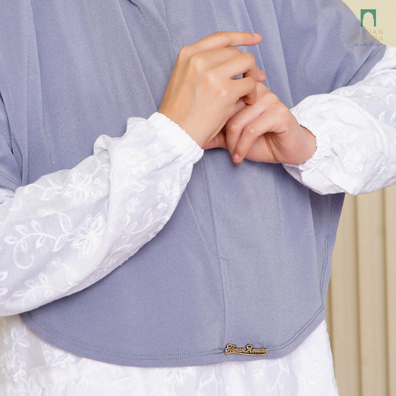 Haura Cotton Embroidery -  White Hanan Amadahajj_umrah