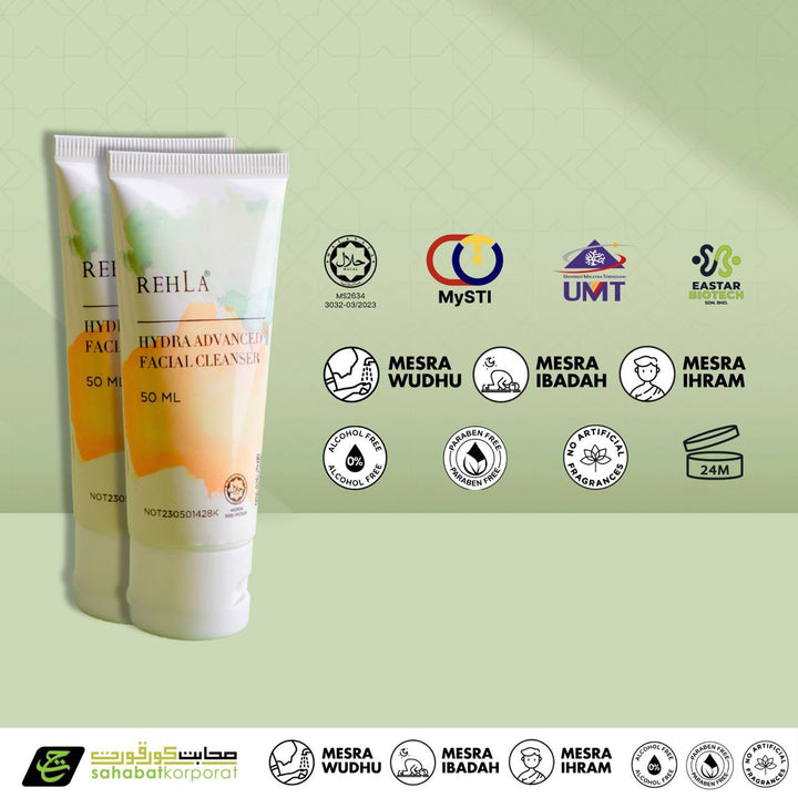 Rehla Ihram Friendly - Hydra Advance Facial Cleanser (50ml)