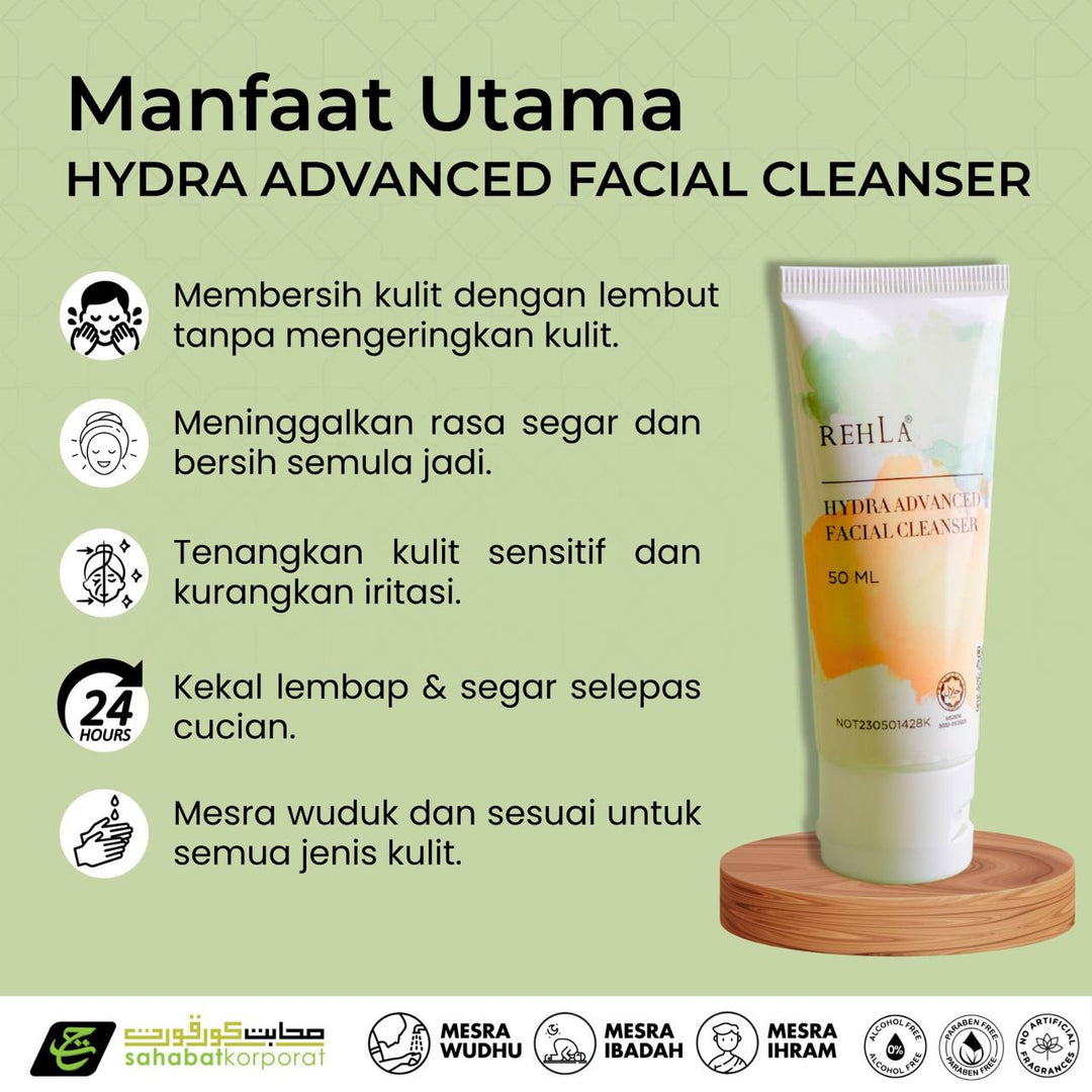 Rehla Ihram Friendly - Hydra Advance Facial Cleanser (50ml)