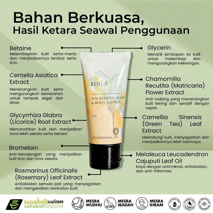 Rehla - Hand & Body Lotion (50ml)