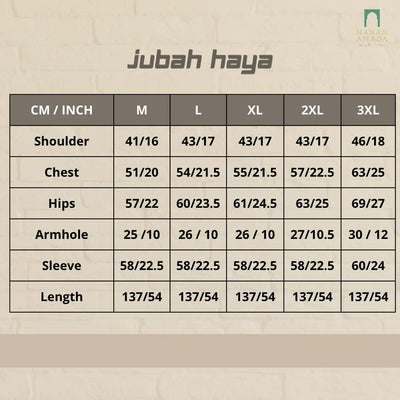 Jubah Haya' (BF and Elderly Friendly) Hanan Amadahajj_umrah
