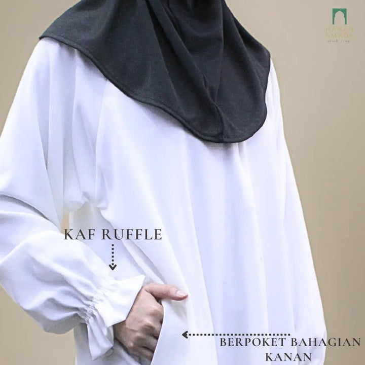 Jubah Ruffle Kaaf Hanan Amadahajj_umrah