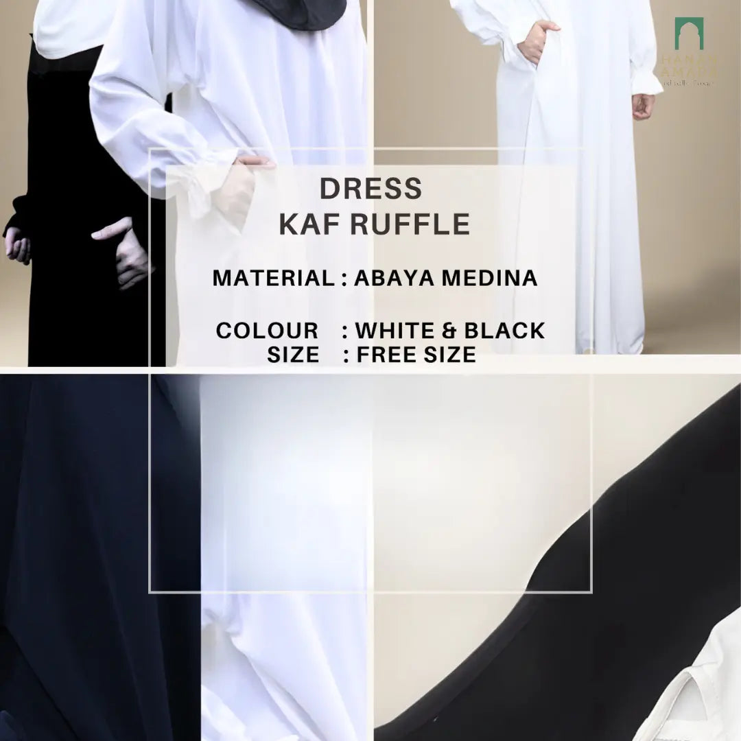 Jubah Ruffle Kaaf Hanan Amadahajj_umrah