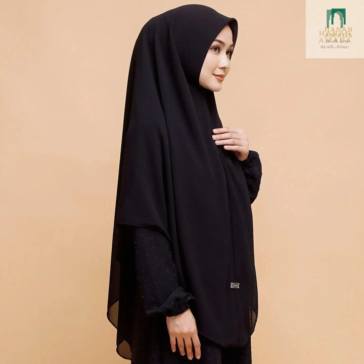 Khimar Khalida - Dark Blue Hanan Amadahajj_umrah