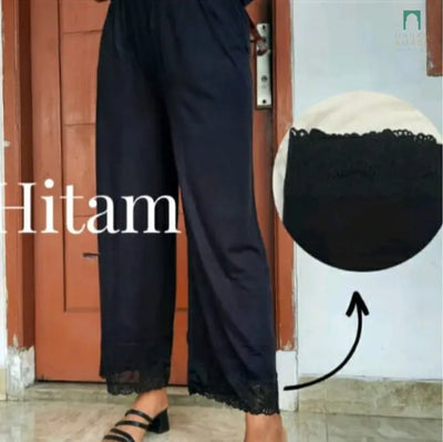 Ladies Cotton Inner Pants with Lace Hanan Amadahajj_umrah