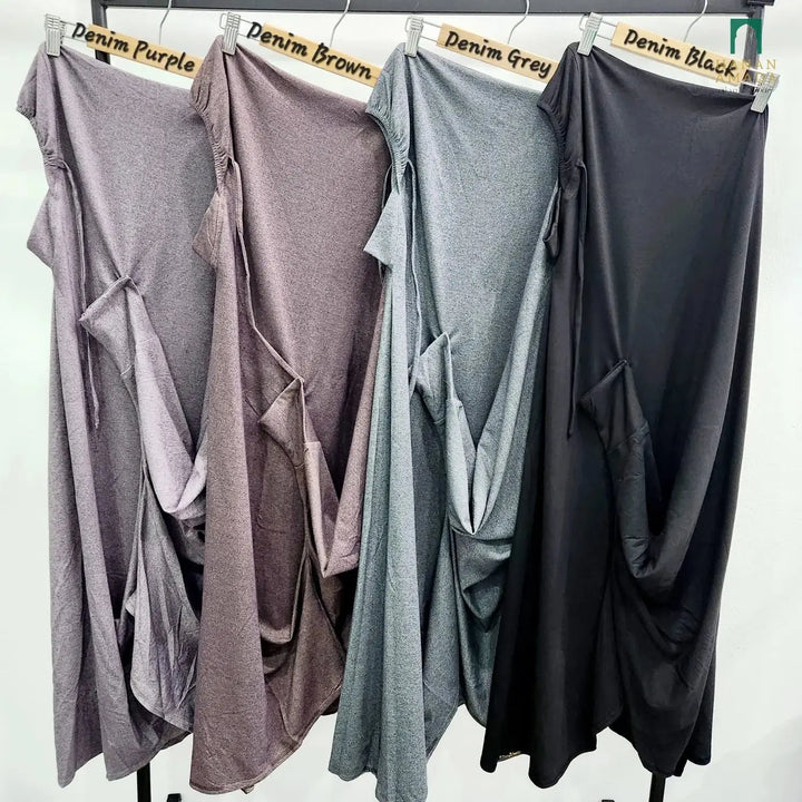 Mini Telekung Denim Sleeves Hanan Amadahajj_umrah