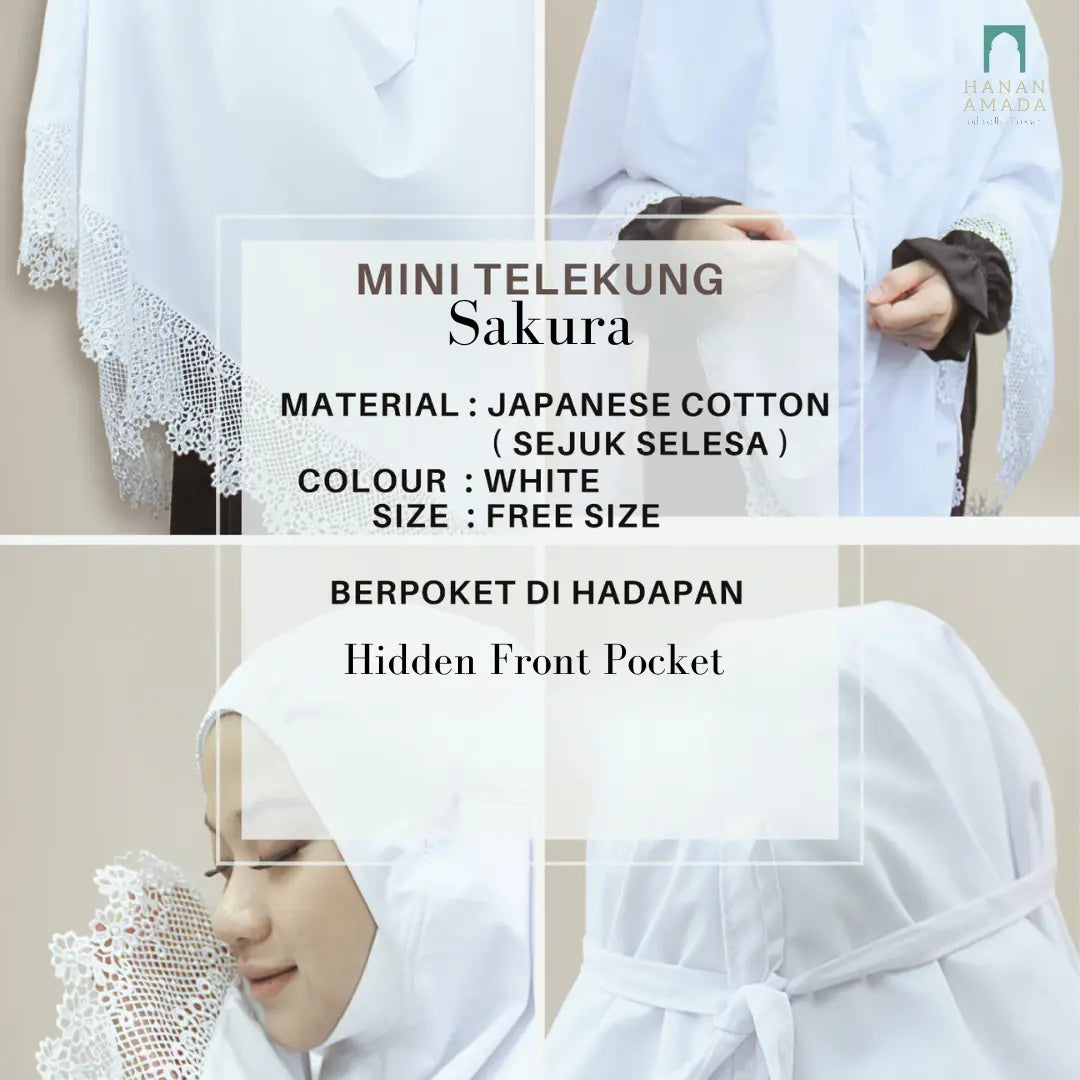 Mini Telekung Sakura Hanan Amadahajj_umrah