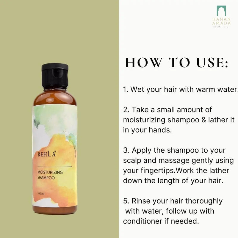 Rehla Bodycare - moisturising shampoo (100ml) Hanan Amadahajj_umrah