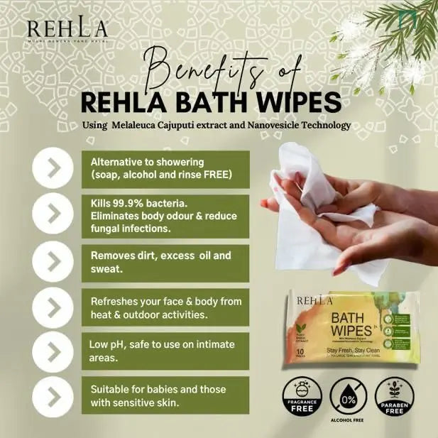 Rehla Ihram Friendly - Bath Wipes Hanan Amadahajj_umrah