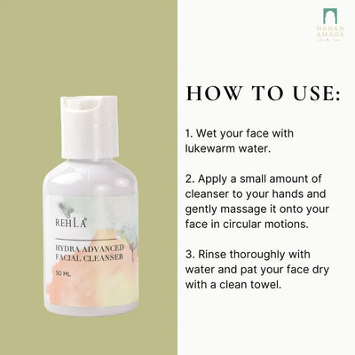Rehla Skincare - Hydra Advance Facial Cleanser (50ml) Hanan Amadahajj_umrah