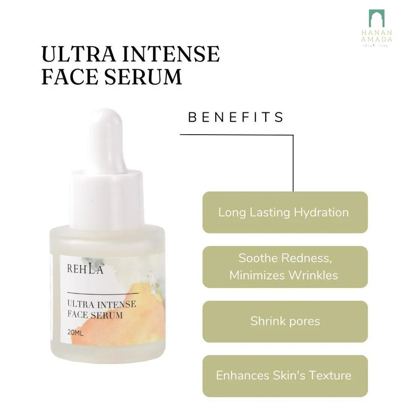 Rehla Skincare - Ultra Intense Face Serum (20ml) Hanan Amadahajj_umrah