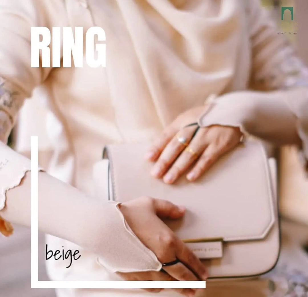 Ring Ruffle Handsocks Hanan Amadahajj_umrah