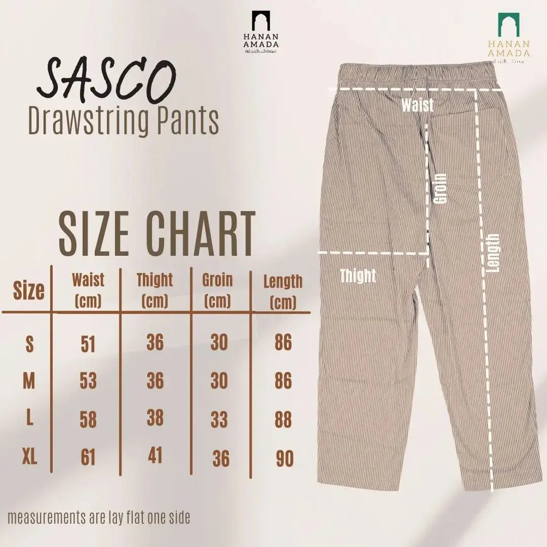 Sasco Pants - Drawstring Linen Cargo