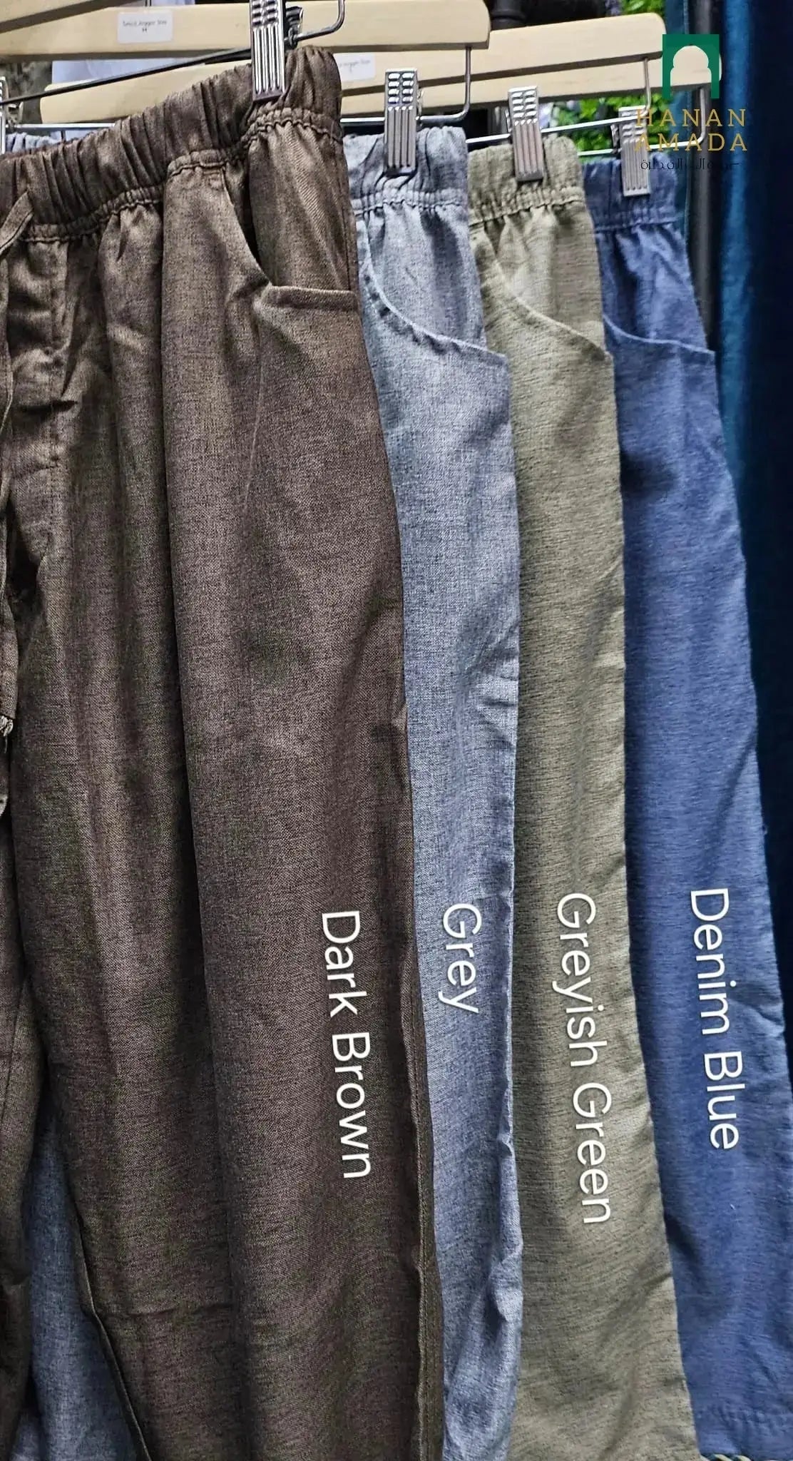 Sasco Pants - Drawstring Linen Cargo Hanan Amadahajj_umrah