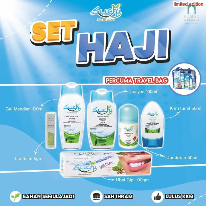 Suchi Hajj Set (Travel Set) Hanan Amadahajj_umrah