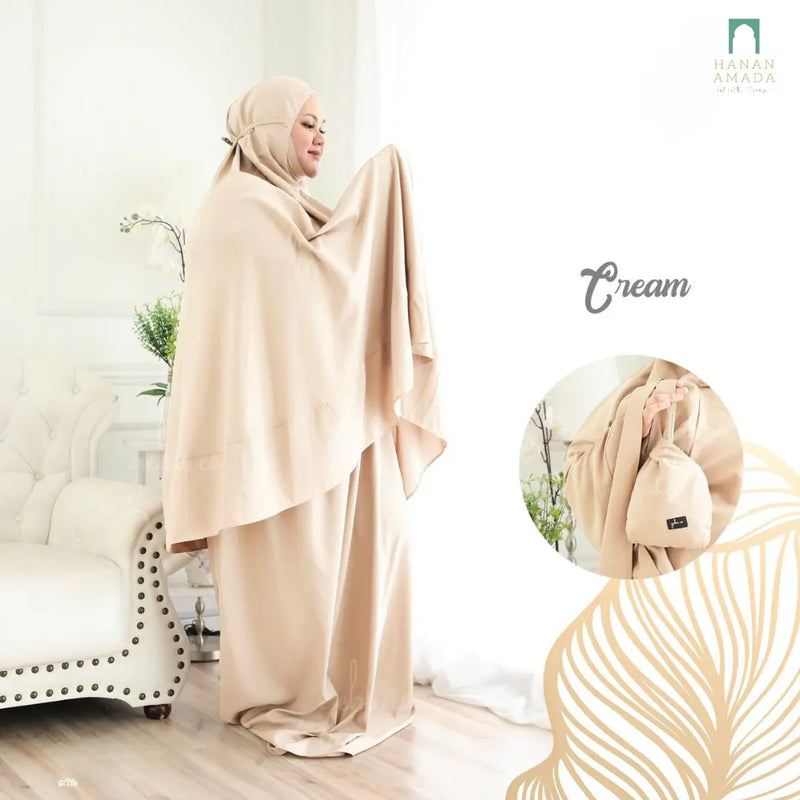 Telekung Soft Cotton - Plus Size (Pre-Order, Arrive 11 May) Hanan Amadahajj_umrah