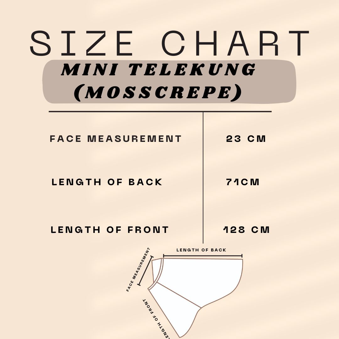 Mini Telekung Pocket (Mosscrepe)