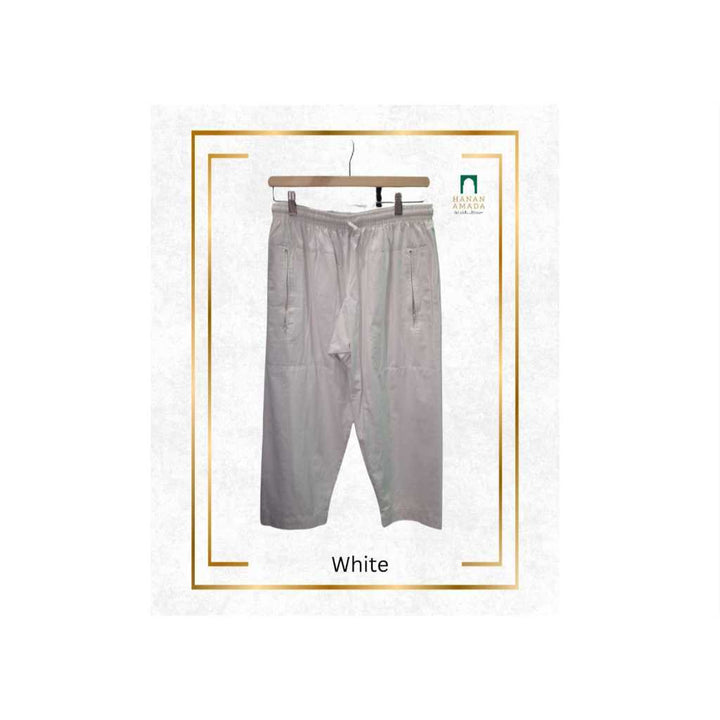 Men's Cotton Pants - Loose Cut (Daily Wear / Umrah / Hajj/ Prayer / Solat)
