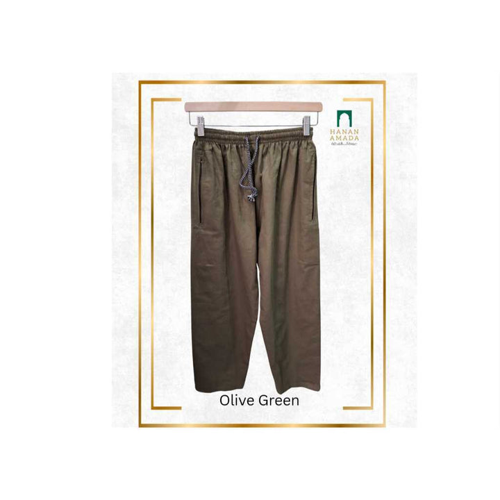 Men's Cotton Pants - Loose Cut (Daily Wear / Umrah / Hajj/ Prayer / Solat)