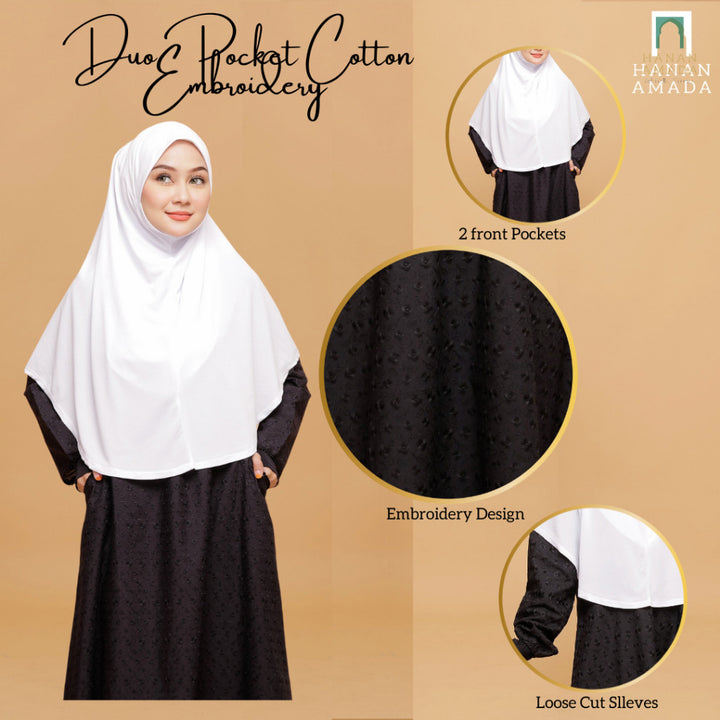 [CLEARANCE SALE] Ladies Jubah / Abaya Collection (Black & White Series) | Premium Hajj, Umrah & Casual