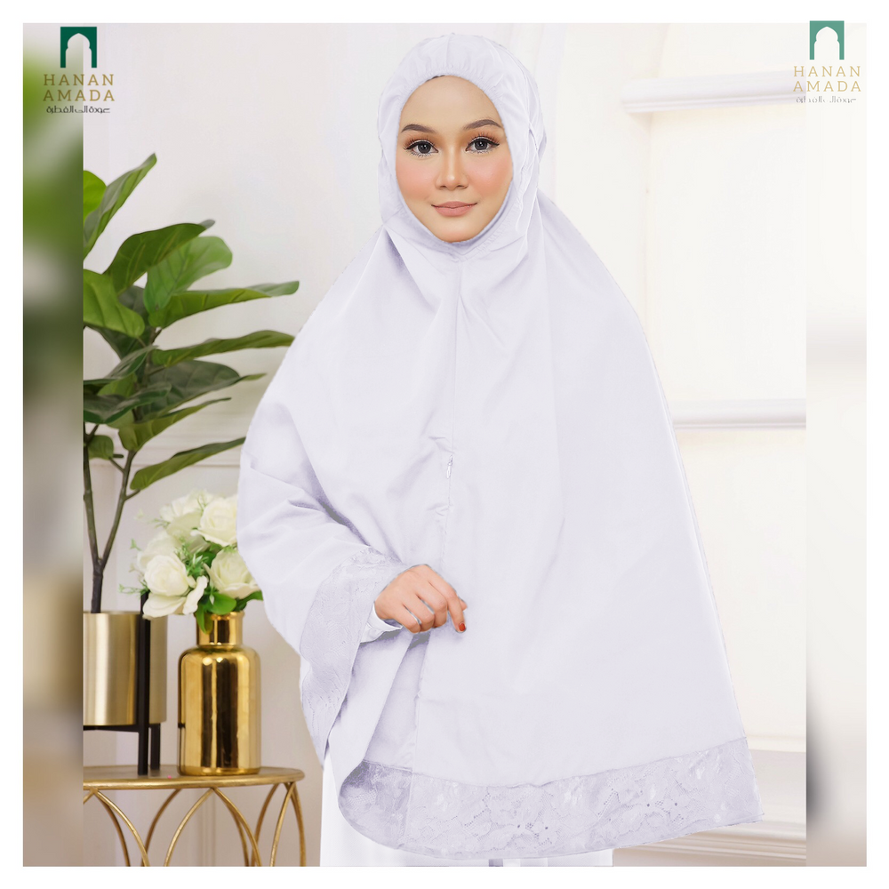 Mini Telekung Pocket ( Cotton with Lace) Hanan Amada