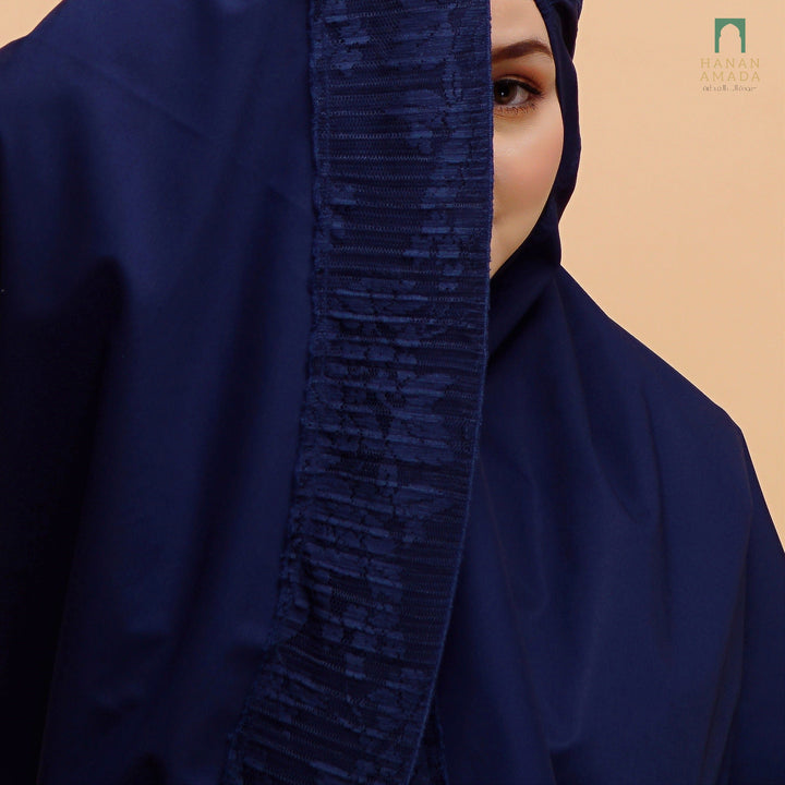 Mini Telekung Pocket ( Cotton with Lace) Hanan Amada