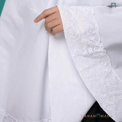 Mini Telekung Pocket ( Cotton with Lace) Hanan Amada