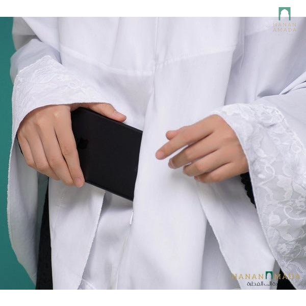 Mini Telekung Pocket ( Cotton with Lace) Hanan Amada
