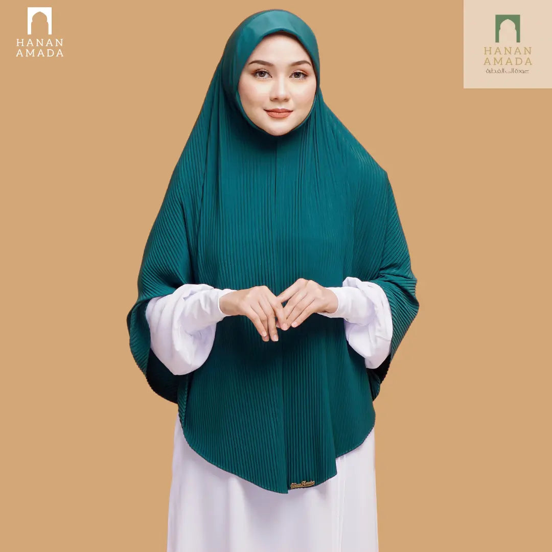instant pleated hijab