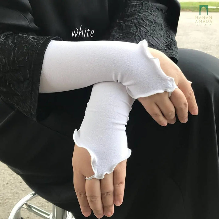 Ring Ruffle Handsock Hanan Amadahajj_umrah