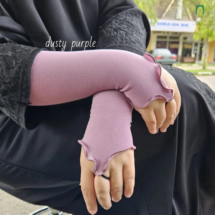 Ring Ruffle Handsock Hanan Amadahajj_umrah