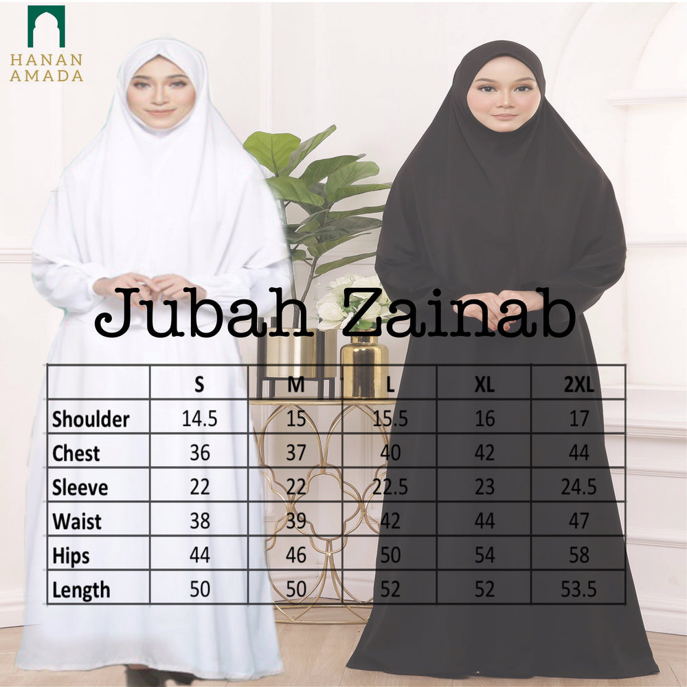 Zainab - Black Jubah / Dress Hanan Amada