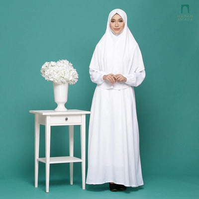 Zainab - White Jubah / Dress Hanan Amada